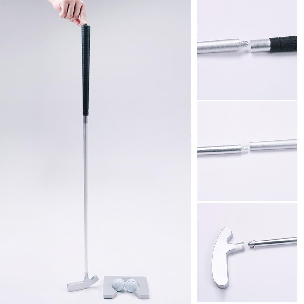 Golfputter aluminium training putter met twee richtingen voor links-rechtshandige golf oefenstok golf trainingsaccessoires unisex putter