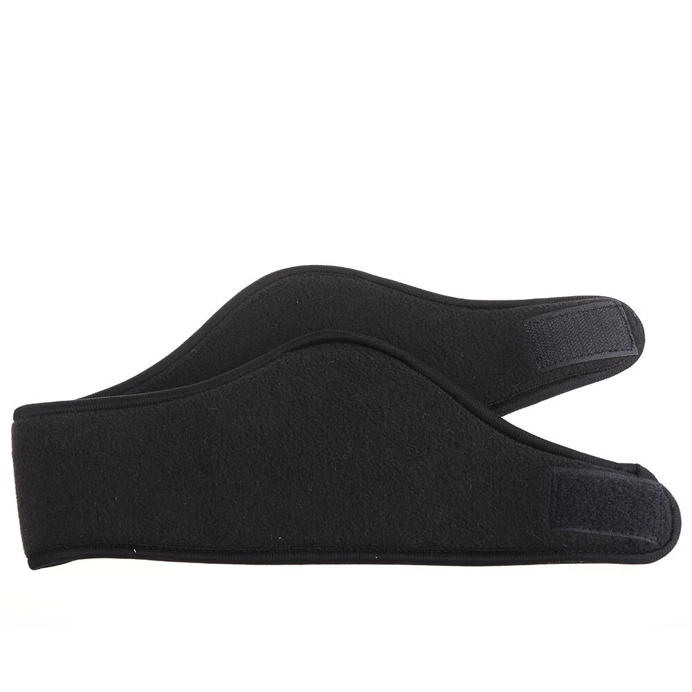 Calentador de invierno Unisex mujeres hombres oído cabeza banda Polar Fleece negro Ear Muff Stretch Spandex accesorios de bandas para el cabello: Black