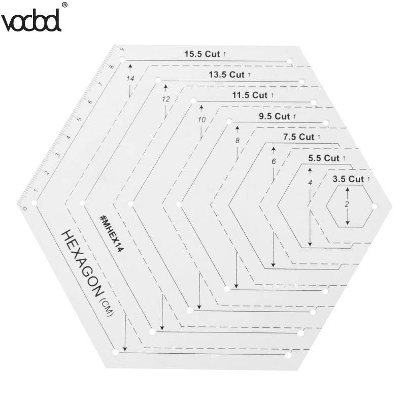 Patchwork règle Quilting règle Transparent acrylique règles étalon tissu coupe règles bricolage couture outils 4 Styles: 04