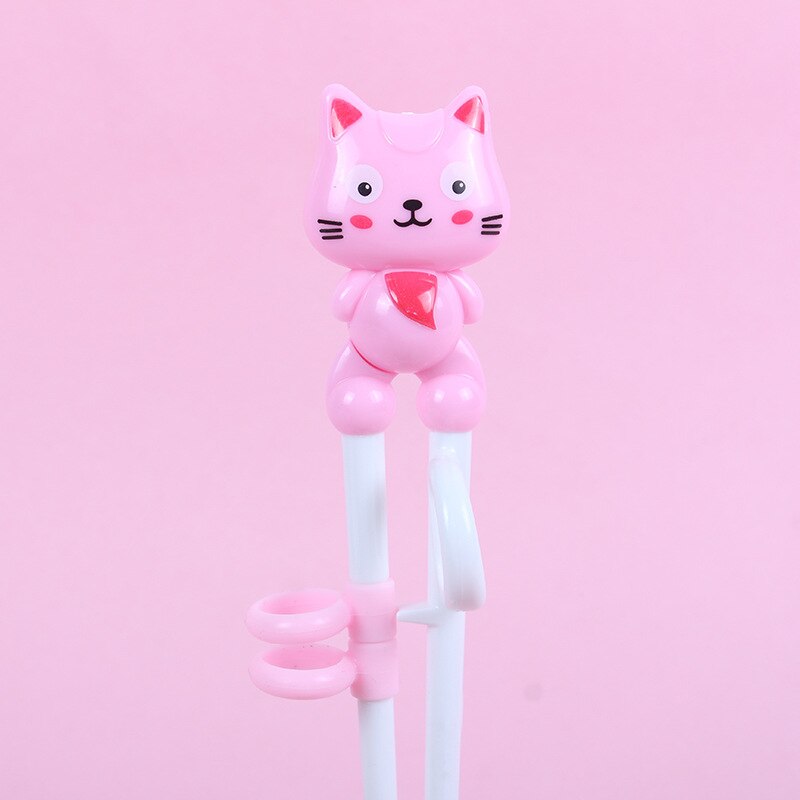 Cute Chopsticks for Kids Cartoon Learning ChopSticks Reusable Finger Positioning Training Chopsticks Children Tableware Set: B