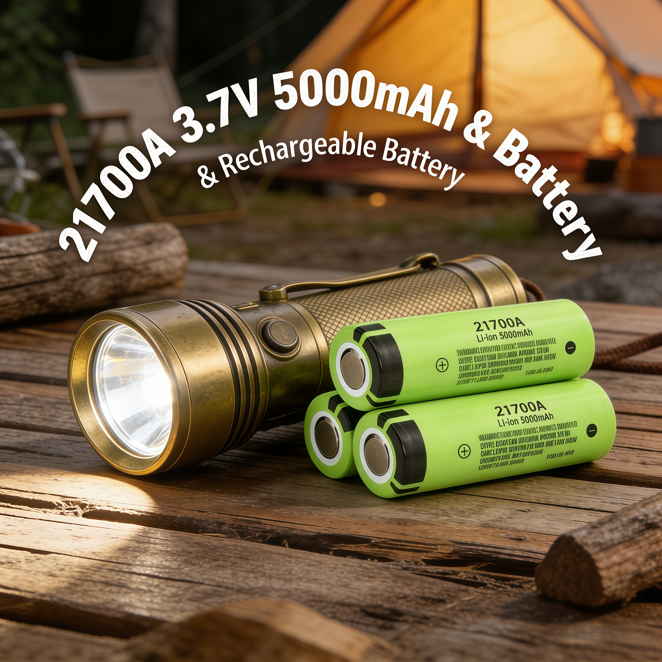 5000mAh High-Drain 21700 Li-ion Battery – Reliable Energy Supply for Lighting & Gear.