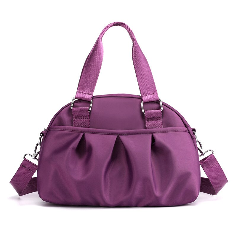 Shell Handbags Women Bags Shoulder Nylon Small Waterproof Nylon Bag Ladies Crossbody Bags for Women Crossbody Bag Female: Purple 