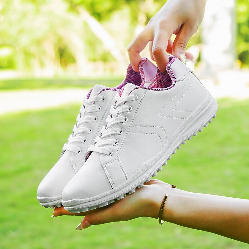 Waterproof Golf Shoes Women Girls Golf Training Sport Shoes Female Spiked Golf Shoes Kids Women Athletics Walking
