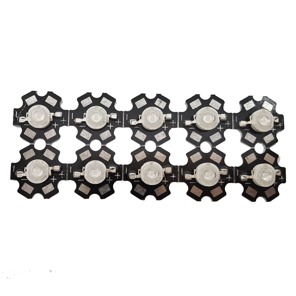 3W UV Purple LED Ultraviolet Bulbs Lamp Chips 365nm 375nm 380nm 385nm 395nm 405nm 410nm 420nm with 20mm PCB Aluminum substrate