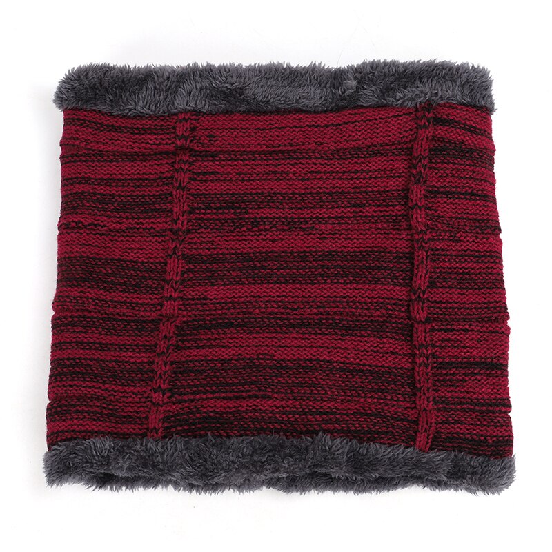 Nc label herr och dam bomullsmössa scarf kostym herr vintermössa scarf 2 delar set plus sammet tjock utomhus varm mössa