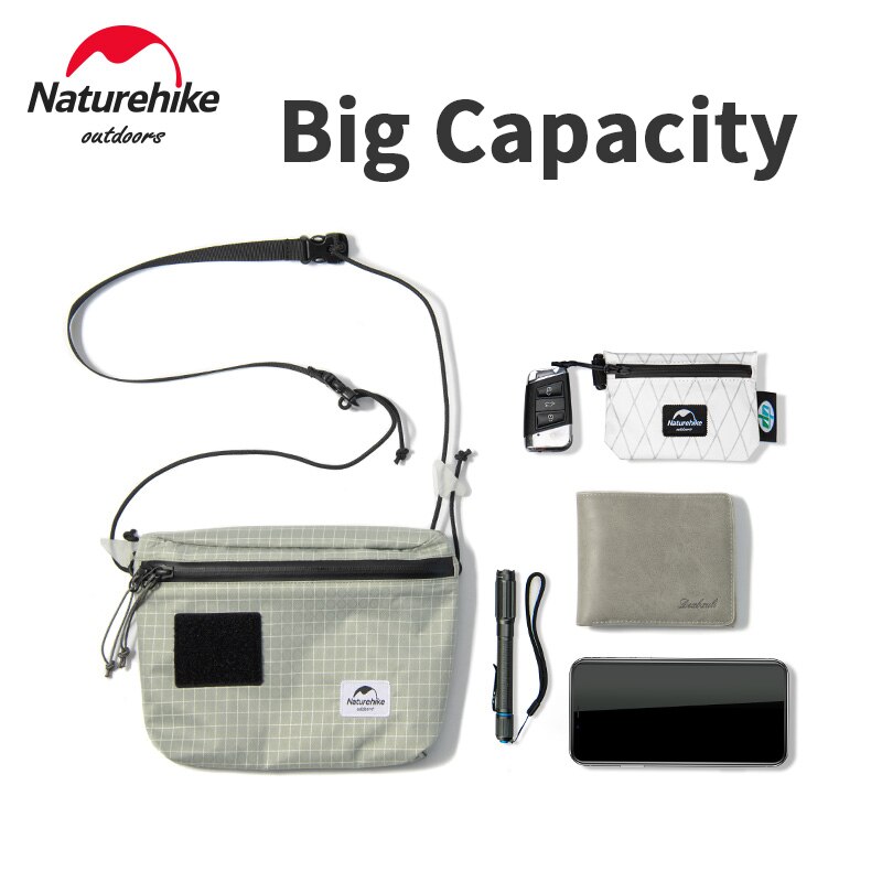 Naturehike Outdoor Reizen Satchel Mode Vrouw/Man 3L Geneigd Schoudertas 84G Ultralight Nul Opbergtas Waterdichte Rits