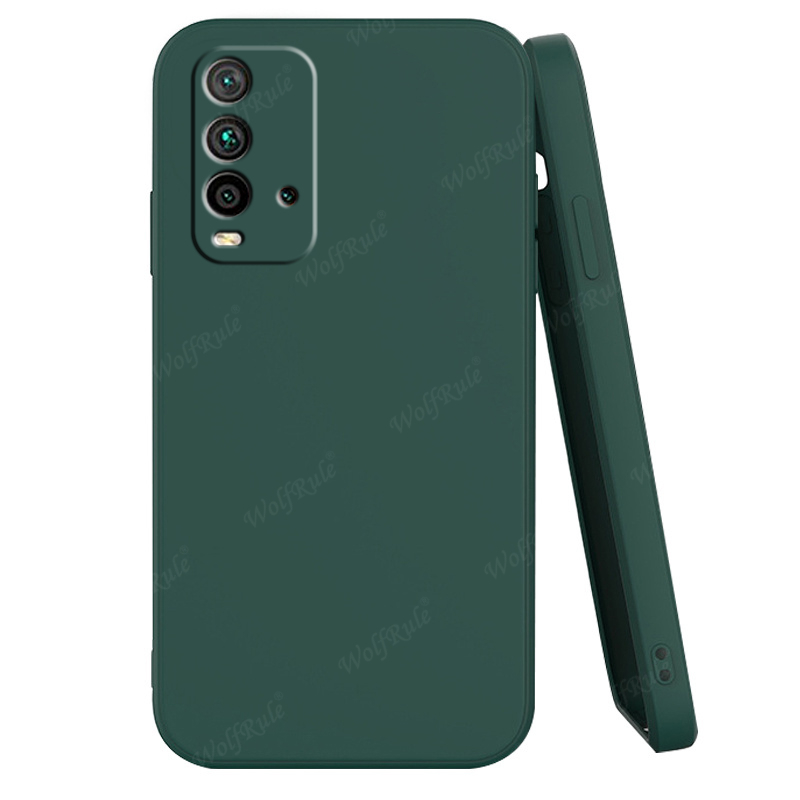 For Cover Xiaomi Redmi 9T Case Redmi 9T Capas Liquid Silicone Shockproof Phone Back Bumper TPU Soft Case Redmi 9T Fundas 6.53"