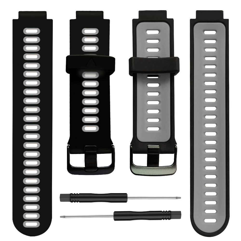 Correas de silicona para reloj inteligente Garmin Forerunner 735XT, pulsera de repuesto para Forerunner 220/230/235/620/630: XS / Verde oliva