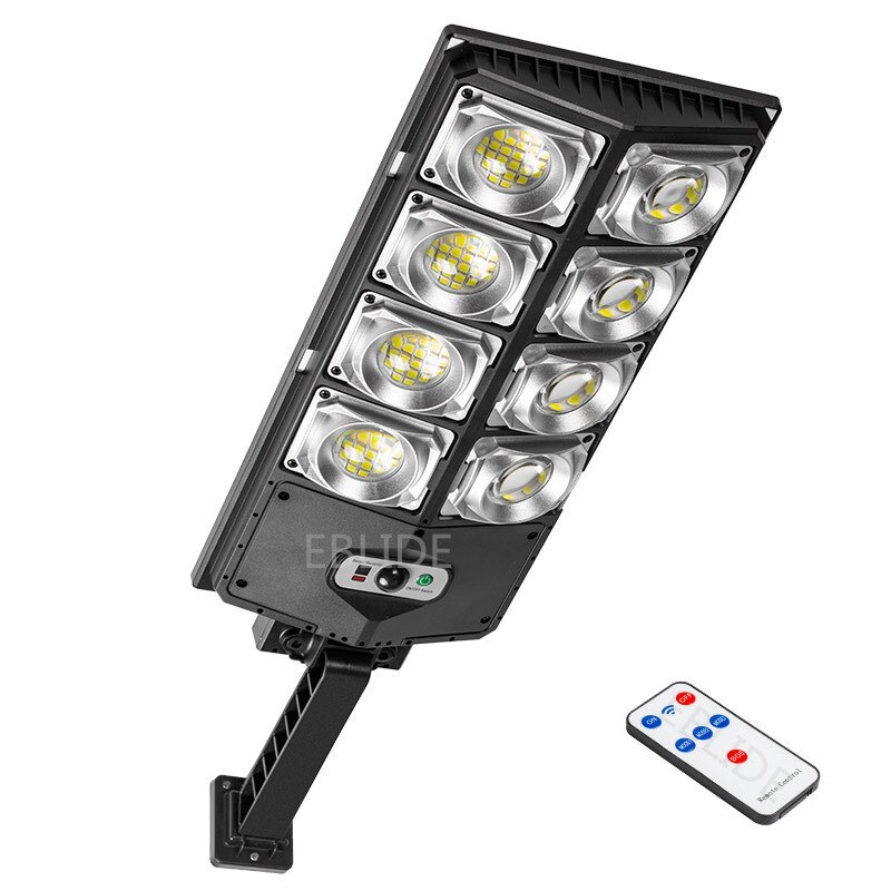 8000W 504LED Solar LED Street Light Waterproof PIR Motion Sensor Smart Remote Control Lamp Outdoor Garden Security Wall Light: 240LED