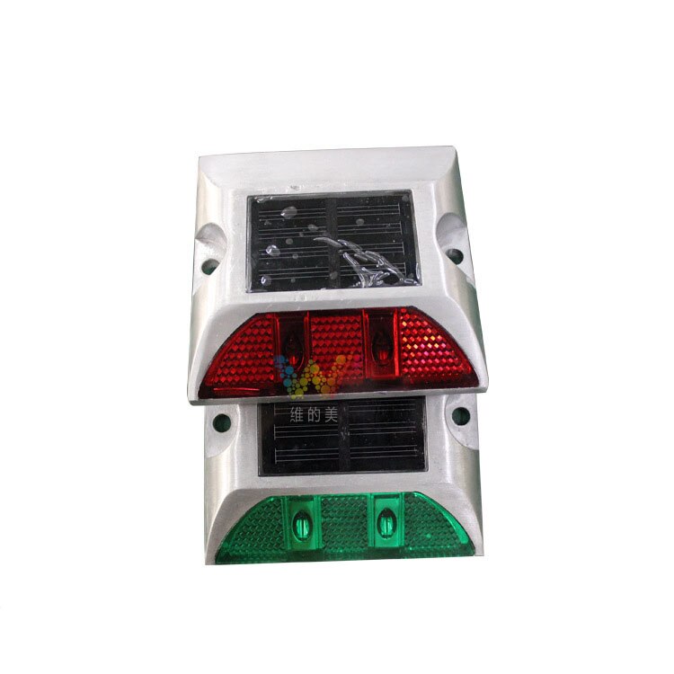 One Side Solar Aluminum Led Road Stud Side Walk Park Yard Night Steady Light