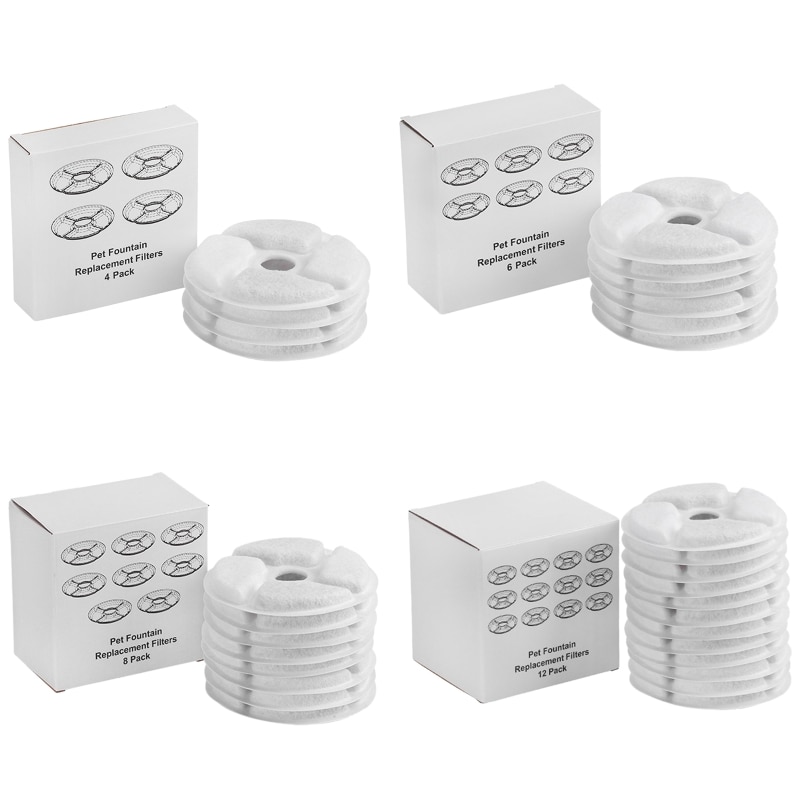 Vervangend filter voor kattenfontein met koolstoffilter voor waterdispenser voor huisdieren (27rf stuks)