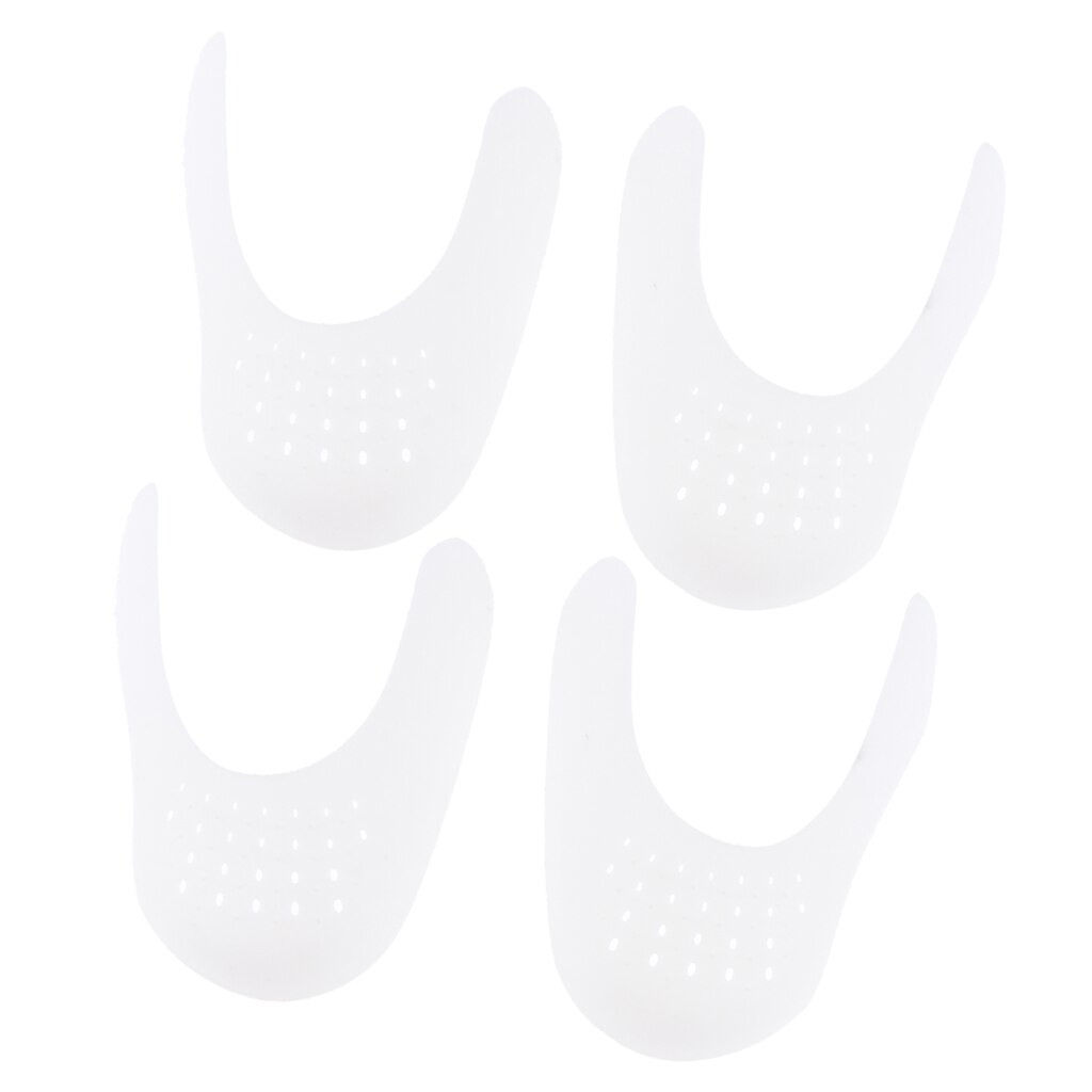 2 Pairs Shoe Stretcher Protector Toe Cap Support Shoes Shield Protector Mens Against Shoe Creases Shoes Toe White