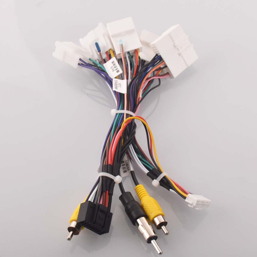 Auto Radio Stereo Kabelboom Kabel Adapter Android 16pin Voor Toyota Camry Corolla RAV4 Sienna Highlander Voor Lexus ES300