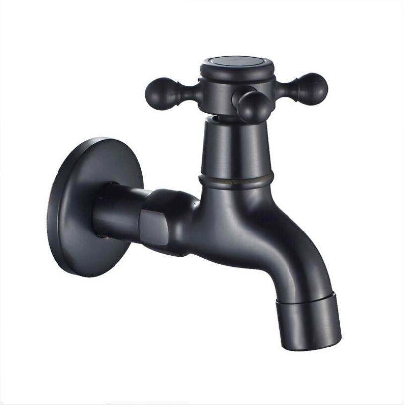 Antike Bronze-/Schwarz öl Bibcock Wasserhahn Durcheinander Zauberstab montiert Schlecht Waschmaschine klopfen garten wasserhahn Ich bin Freien Schlecht mischer: Stil 4