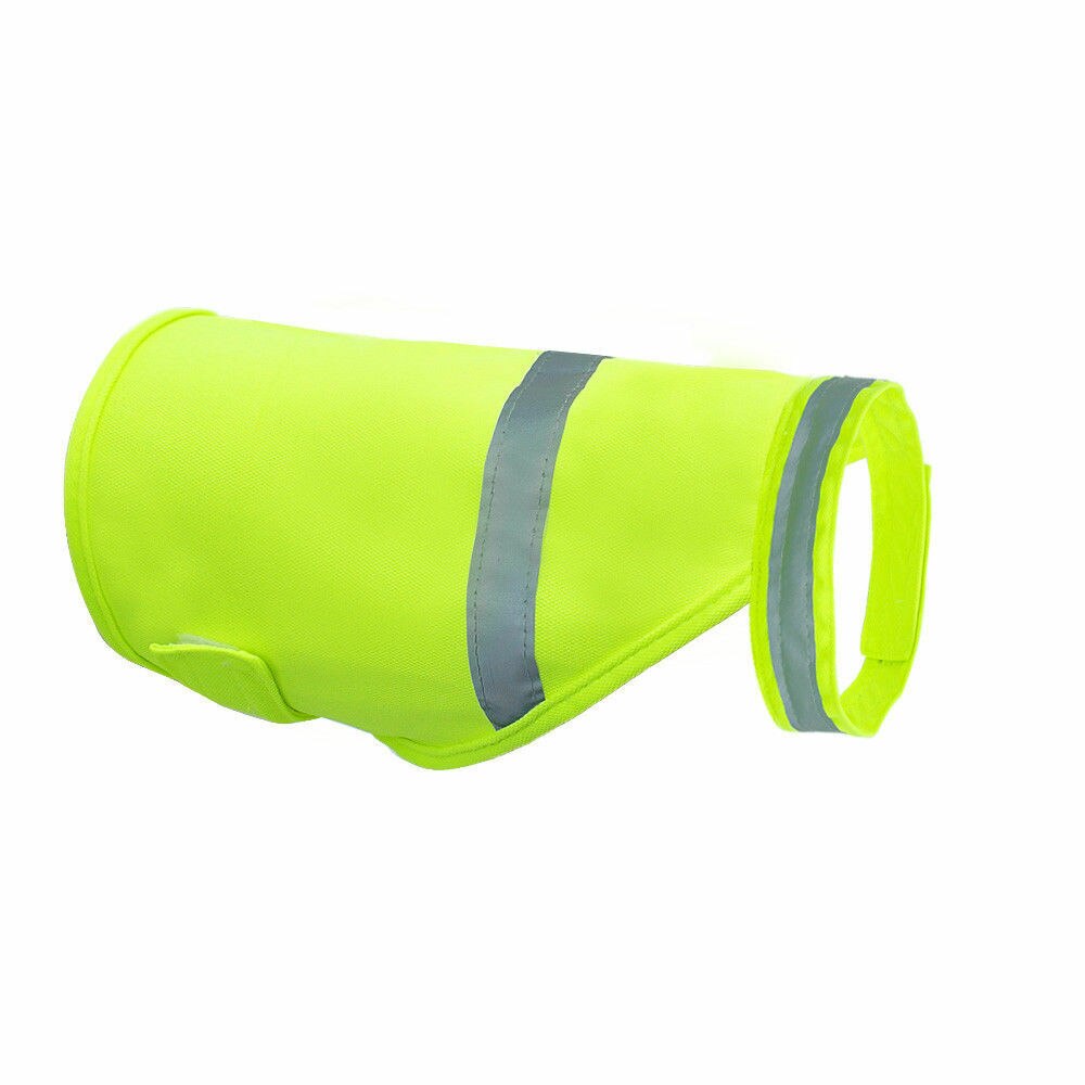 Chaleco reflectante para perros ropa de alta visibilidad pequeños perros grandes chalecos de seguridad arnés para senderismo al aire libre con garra: green / L