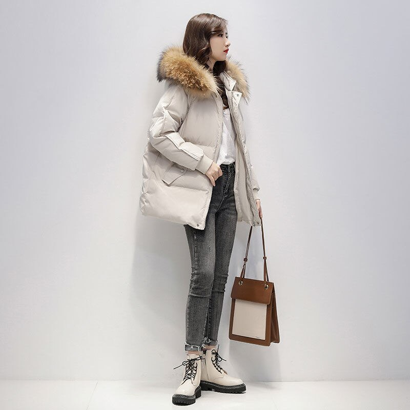 Vrouwen Winter Korte Jas Puffer Bomber Basic Warm Gewatteerde Capuchon Vrouwelijke Jas Losse Bont Parka Hoed Bovenkleding Sneeuw Wear kap