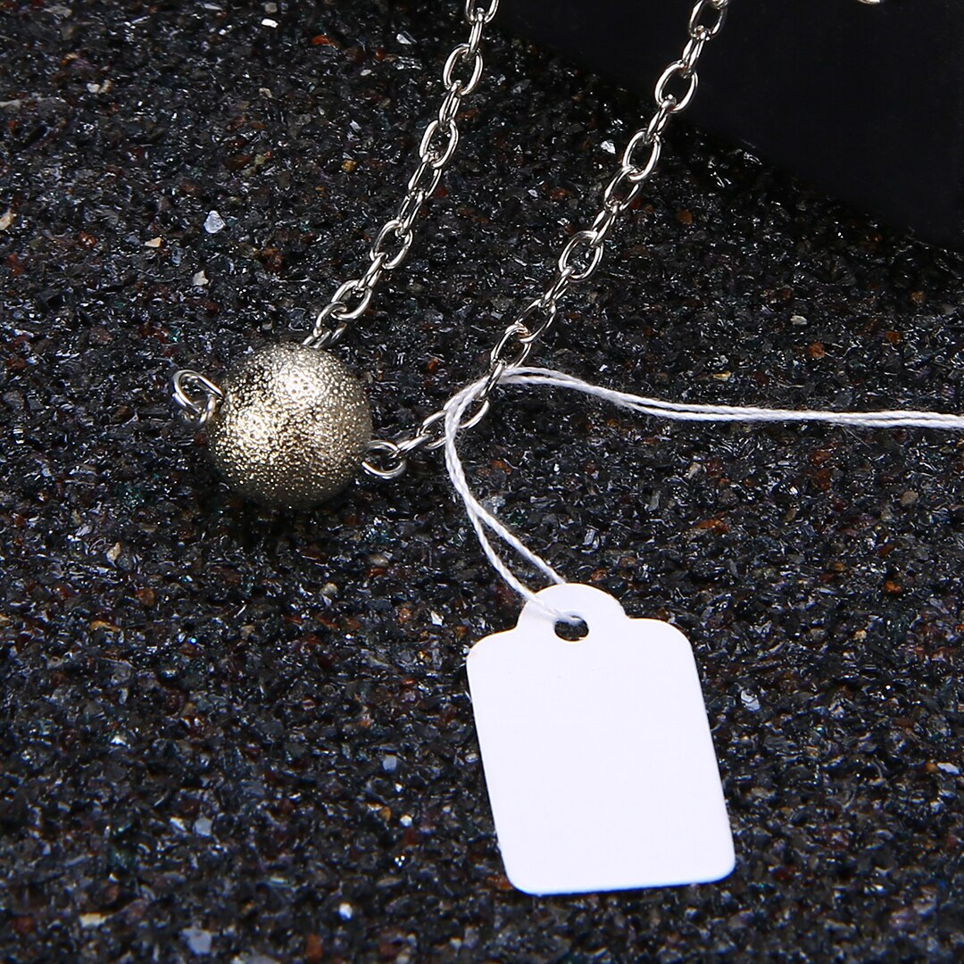 Etiquettes de prix pour montre bijoux | 500 pièces, affichage de bijoux, étiquette de prix pour marchandises, cartes rectangulaires, blanc, 22x12mm