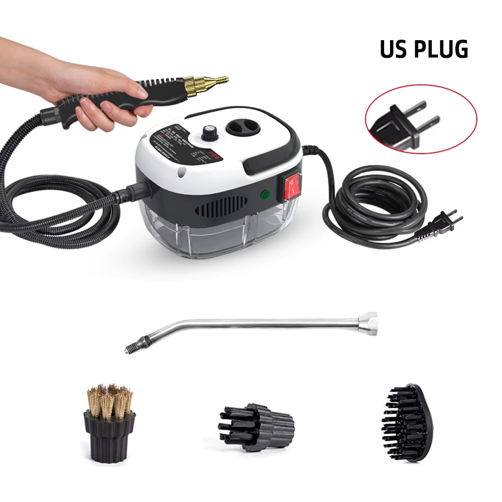 Dampfreiniger Hochtemperatur-Sterilisation Auto Dampfreiniger Klimaanlage Küchenhaube Zuhause 110 V US-Stecker / 220 V EU-Stecker: Silber