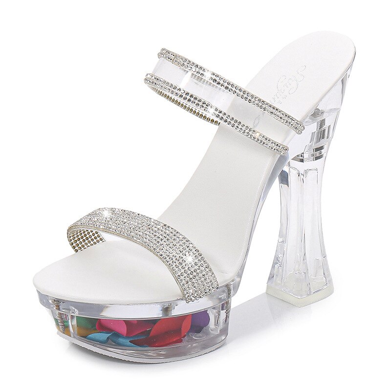 SHUZUIMIAO PVC Transparent Pumps Crystal Platform ... – Grandado