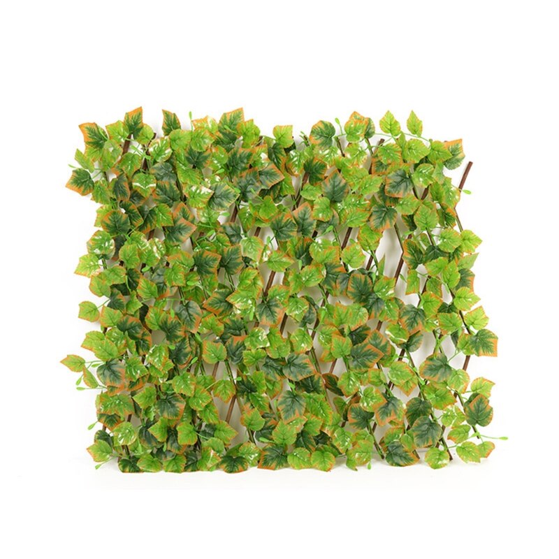 594C Garden Expandable Fence Privacy Screen for Balcony Patio Outdoor Decorative Faux Ivy Fencing Panel Artificial Hedges