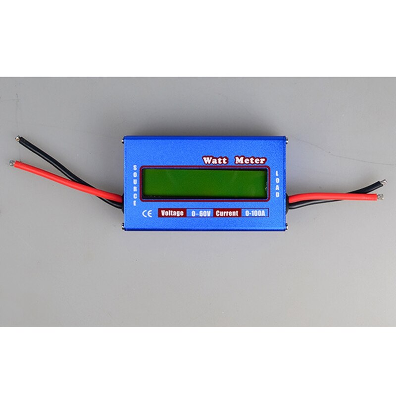 Digital Watt Meter High-Accuracy Power Analyzer DC 60V 100A RC Wattmeter Balance Voltage Battery Checker Backlight LCD