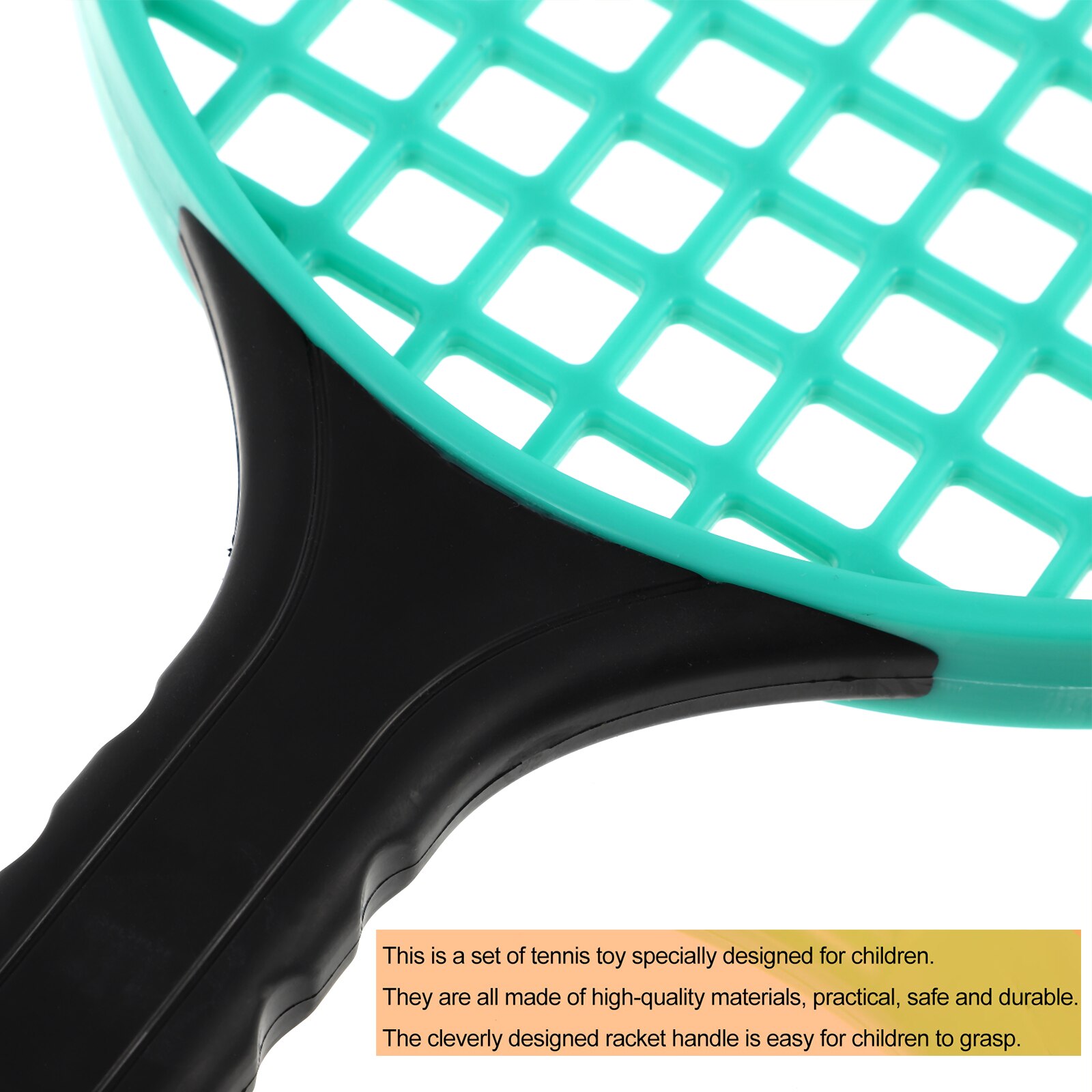 Racchette da Tennis per bambini 2 pezzi kit racchetta da Tennis in plastica per bambini all'aperto