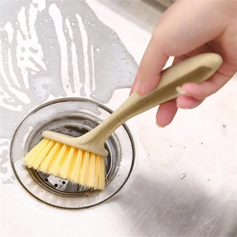 1pc Küche Reinigung Pinsel Langen Griff Pfanne Topf Pinsel Multifunktionale Platte Schüssel Geschirr Waschen Pinsel Fleck Entfernung Werkzeuge