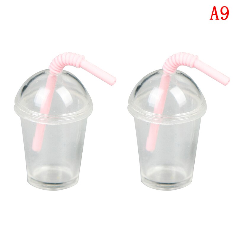 Neue DIY Puppenhaus Miniatur EIN Eimer Popcorn Spielzeug Mini Tasse mit Kuppel Deckel Popcorn Eis Schmuck Zubehör DIY Reize Tasse: Typ 6(A9)