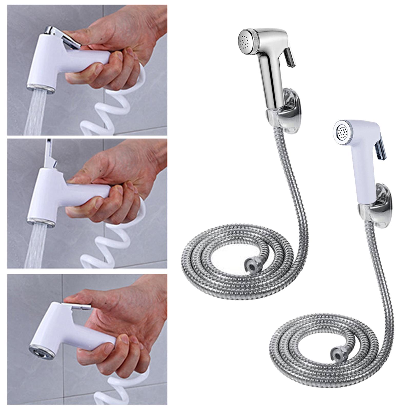 ABS Handheld Toilet Bidet Sprayer Toilet Cleaning Sprayer with Hose Cleaning Diapers Spray Attachment for Kitchen Cleaning