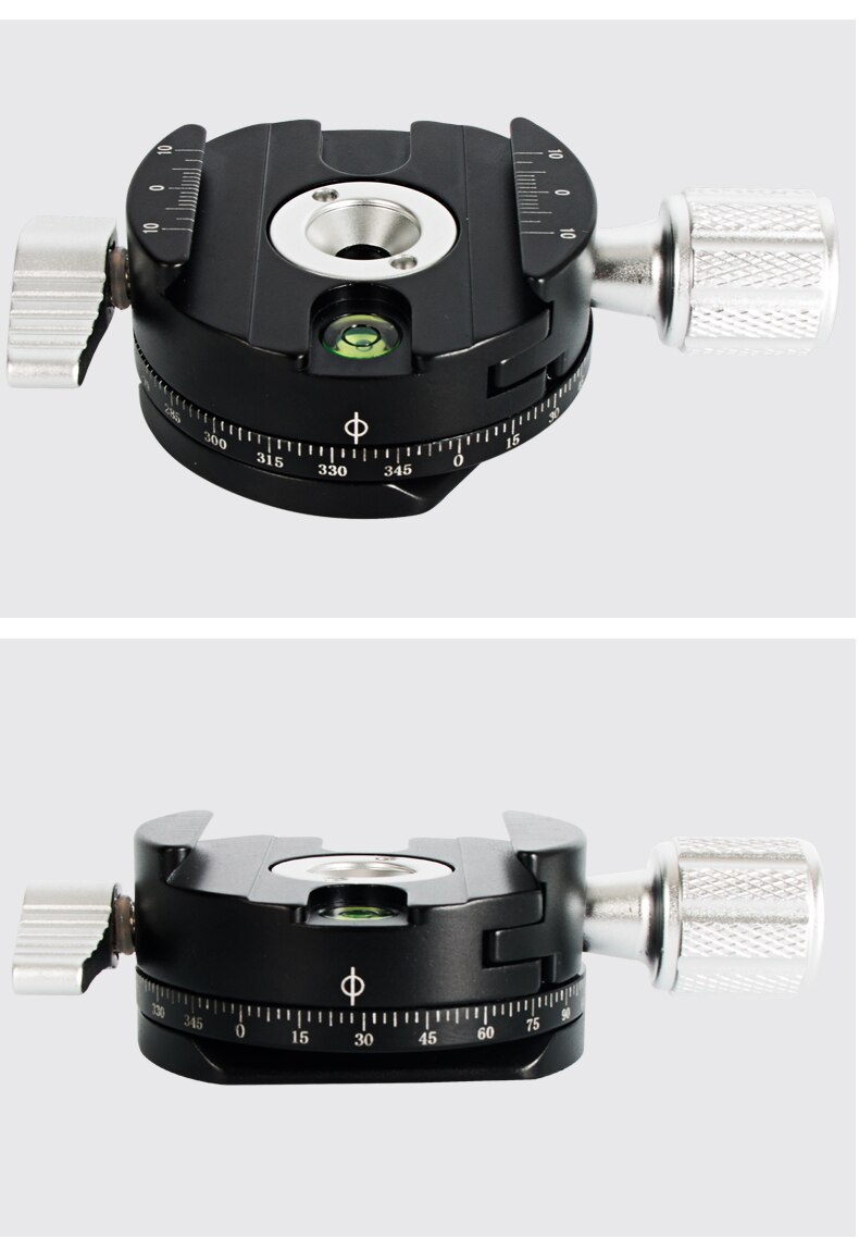 Mini camera clamp dslr quick release clamp tripod plate mount clip panoramic rotating clamp for arce adapter tripod camera