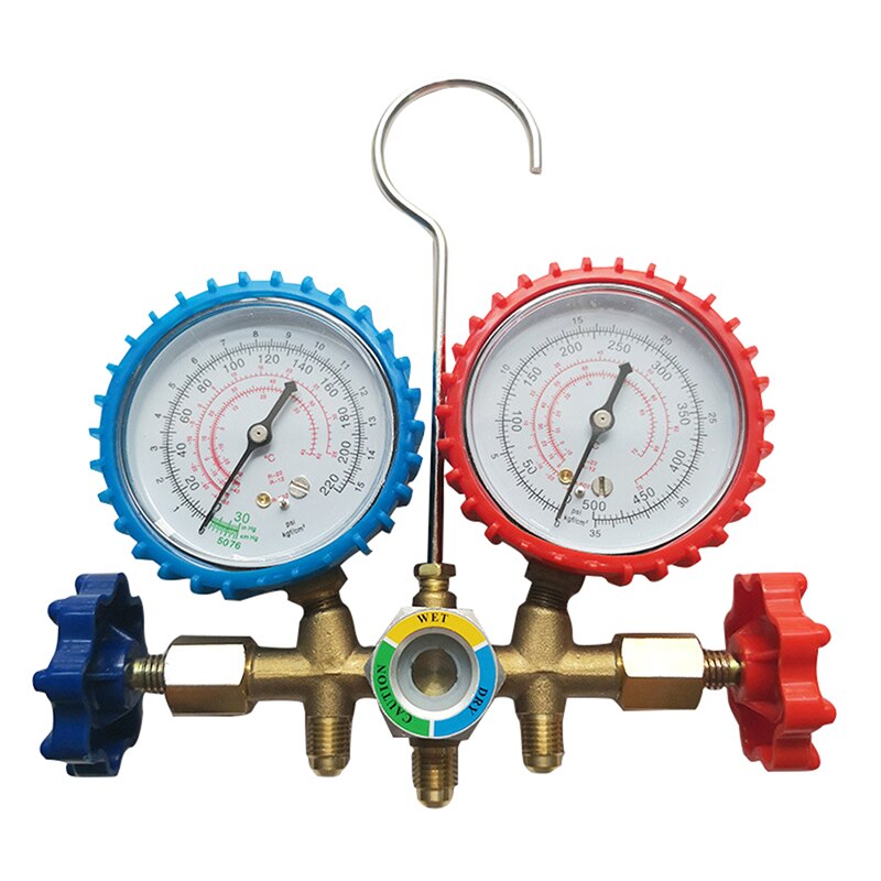 Auto Manifold Gauge Set R134A Refrigerant Charging Hose with 2 Quick Coupler For R134A Air-conditioning Refrigeration
