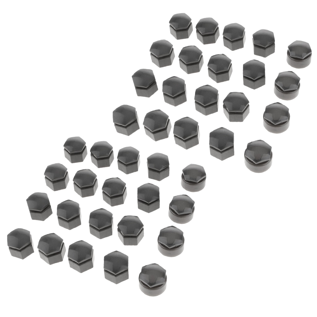 40 sarjaa 22mm pyörän mutterin suojukset korvakemutterin keskikansit navan ruuvisuoja harmaa