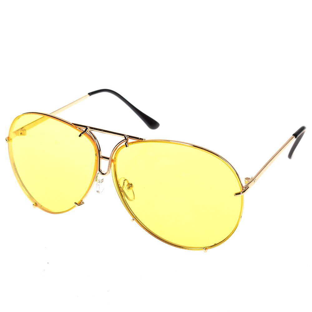 Oversized Cat Eye Zonnebril Vrouwen Zonnebril Flat Top Grote Vrouwelijke Brillen Frame Driver Bril Auto Accessoires