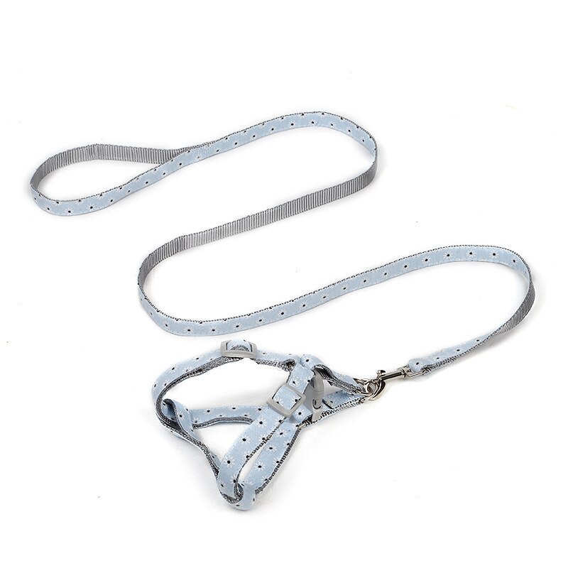 Arnés para perro o gato ajustable, correa de chaleco, Collar para cachorro, Outdoor para perros pequeños, caminar para cachorro, perro pequeño de raza Chihuahua: Sky Blue / 1.5x120cm