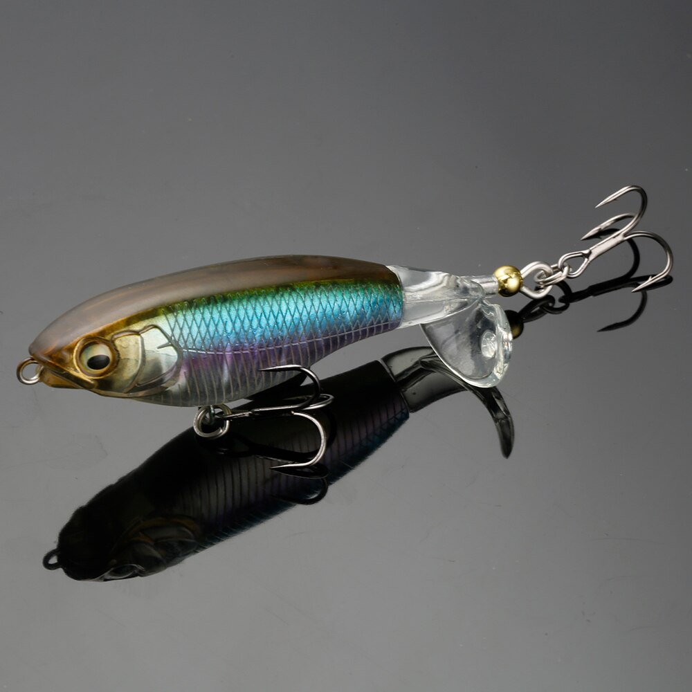 BOTE 70mm 85mm Whopper Plopper Schwimm Rotierenden Schwanz Künstliche Harten Köder Angeln Lockt 5,8g 10,5g Harte köder Bass Lockt: A / 85mm
