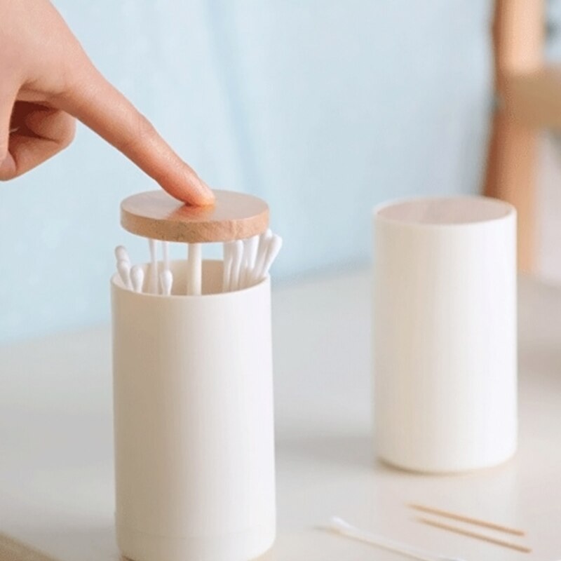 Automatisk pop-up bomullspinner tannpirker dispenser etui hjem hotell dekorasjon