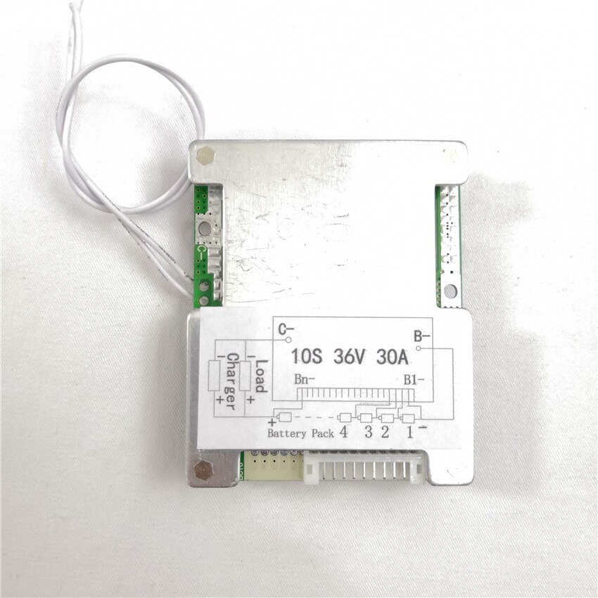 36V lithium ion battery protection circuit 10S 36V/37V 30A BMS ON/OFF switch