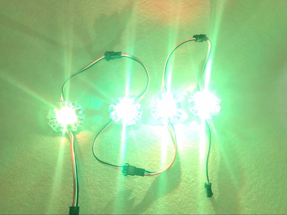 3W/9W hoch Energie WS2811 gesteuert LED Pixel modul; DC12-24V eingang; RGB die Anschrift voll farbe