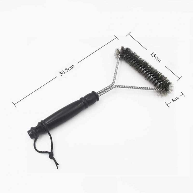 Bbq Tools 12 Inch Barbecue Grill BBQ Brush Stainless Steel Wire Bristle Cleaning Brushes with Handle Cooking Tool Supplies