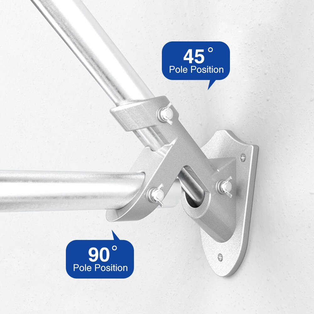 Durable Heavy Duty Garden Mounting Bracket Flat Ground Patio Aluminum Alloy For Outside Lawn Flag Pole Holder Yard Easy Install