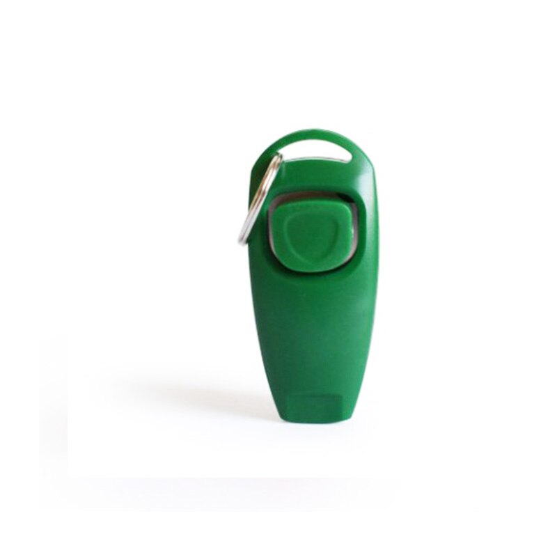 Two together 1 dog training ring pet ring piece + whistle training dog whistle with key chain: green