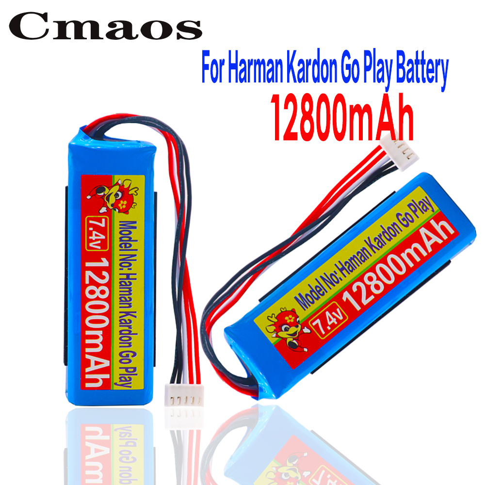 Gsp 1029102 01 marken-akku (100% 8800/12800 mah) für harman kardon go play mini / go play lautsprecher + gratisgeschenk