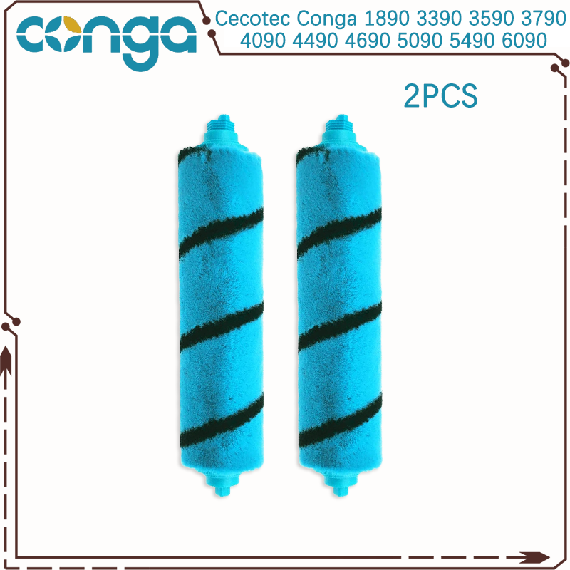 For Cecotec Conga 1890 3390 3590 3790 4090 4490 4690 5090 5490 6090 Robot Vacuum Main Side Brush Hepa Filter Mop Part: Burgundy