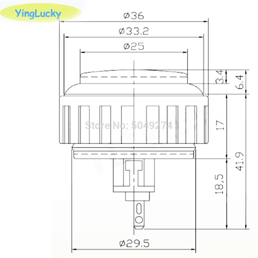 Yinglucky 10 pcs Japan originele sanwa OBSN-24/OBSN-30 drukknop Met Moer Arcade Drukknop