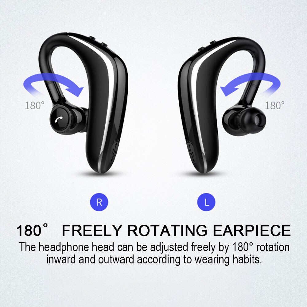 X01 Draadloze Koptelefoon Bluetooth 5.0 Headset Lange Standby Zaken Rijden Headset HD Mic Waterdichte Sport Hoofdtelefoon