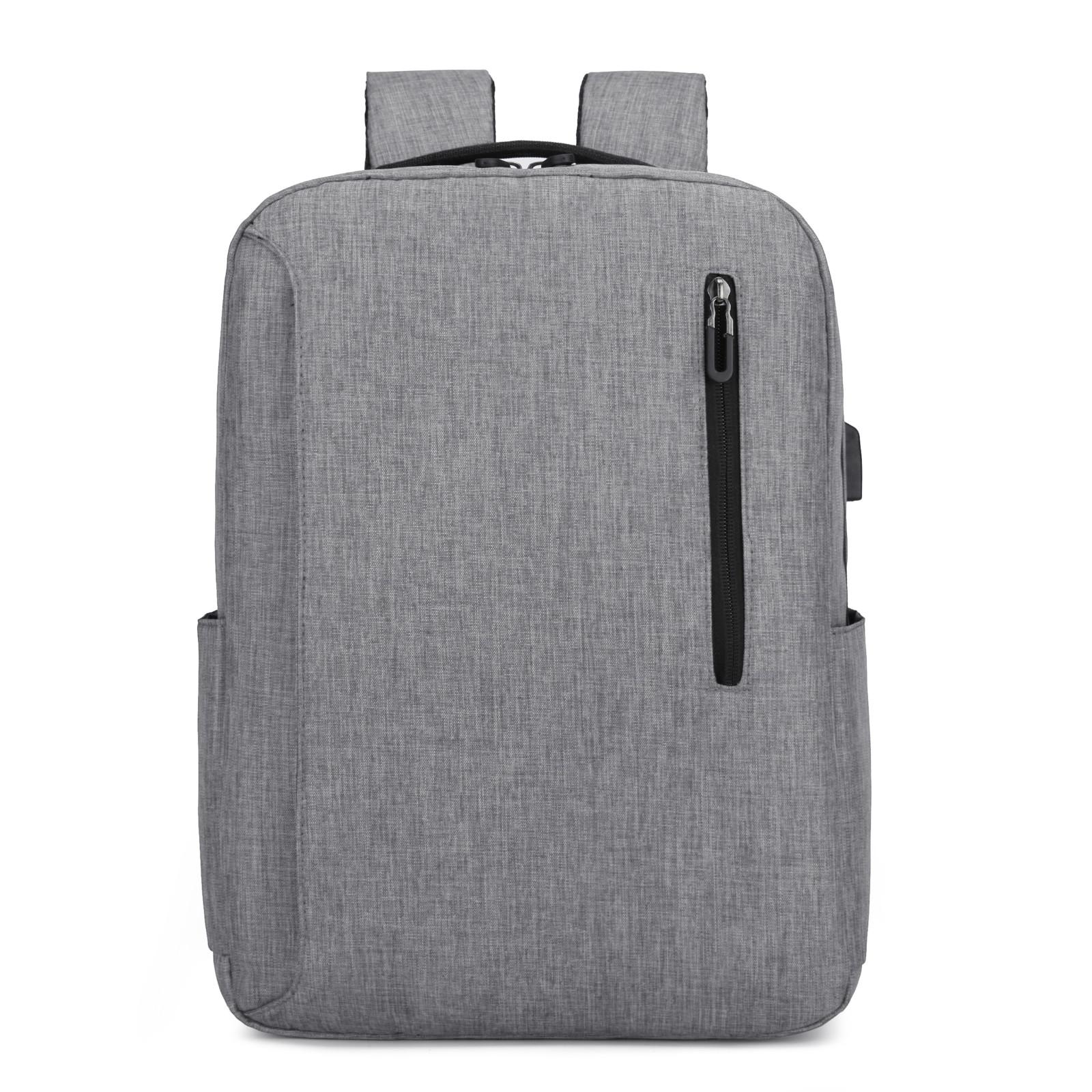 Male Backpack Nylon 15.6 Inch Laptop Men Backpack Usb Rucksack Male Anti Theft Bagpack School Bag Fo Teenager Boys: Gray