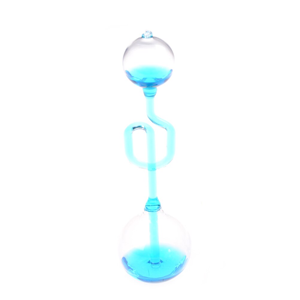 Kærlighed meter håndkedel termometer spiralglas videnskab energi museum legetøj: Blå
