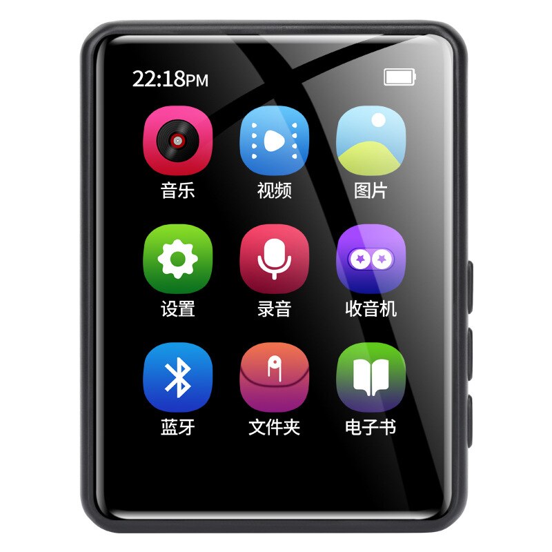 X6 Full Touch Screen MP3 Speler 4Gb Muziekspeler Met Fm Radio Video Speler E-book Speler MP3 Met Ingebouwde-In Speaker: Default Title