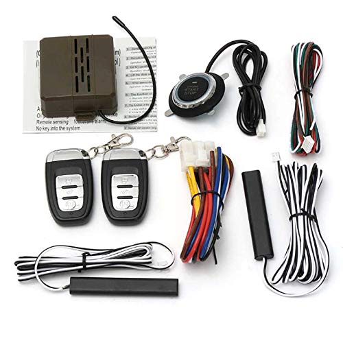 Système antivol système Anti-vol voiture | Alarme, bouton de démarrage du moteur de voiture, verrouillage Rfid, entrée sans clé, arrêt Anti-démarrage