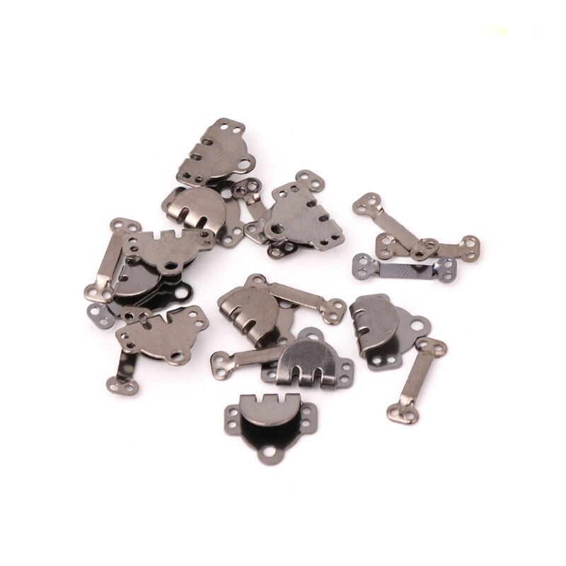 10x Trouser Skirt Hooks + Bars Fasteners For Suit Pants Extenders Tailor Sewing: 1.4cm SBK